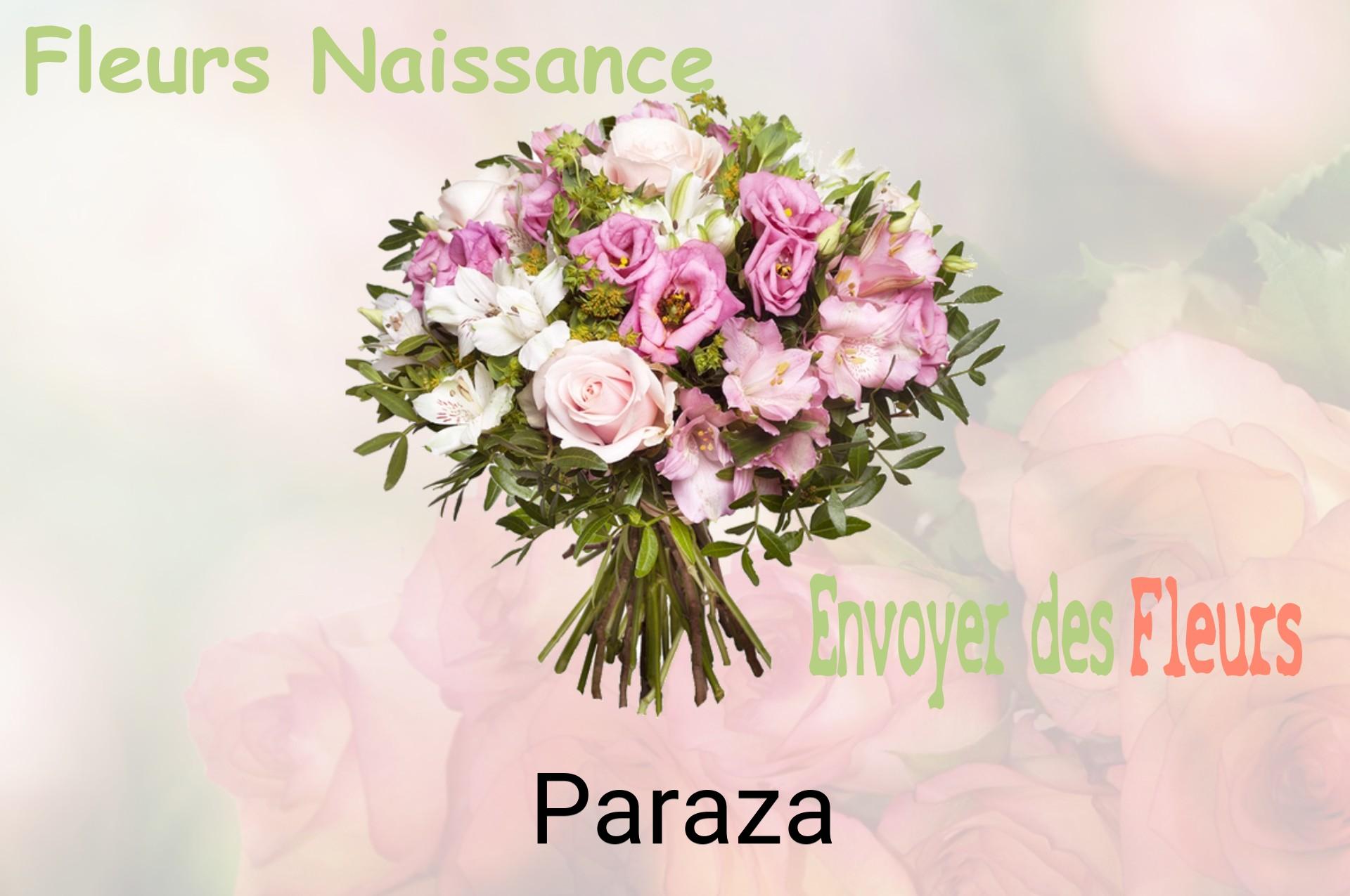 Bouquet de fleurs de naissance livré à Paraza